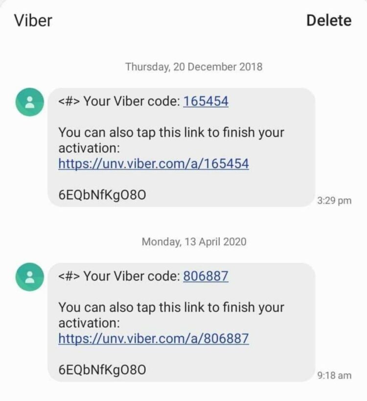 Viber unwanted otp phishing nepal