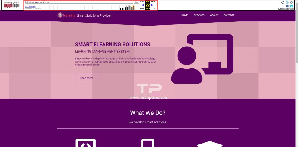 eLearning Pvt. Ltd. Web Archieve