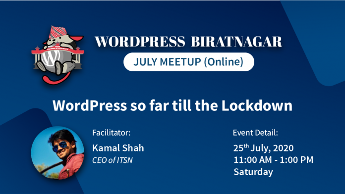 WordPress Biratnagar July Meetup 2020