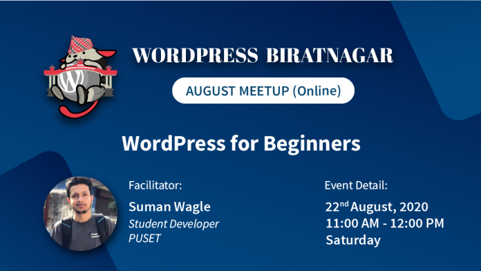 WordPress Biratnagar August Meetup Online