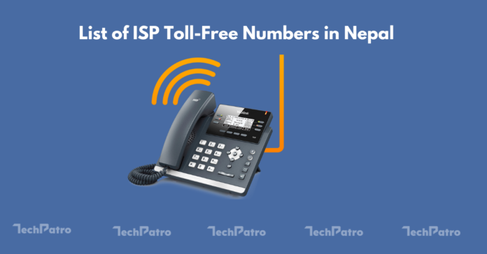 ISP toll-free numbers in Nepal for customer support